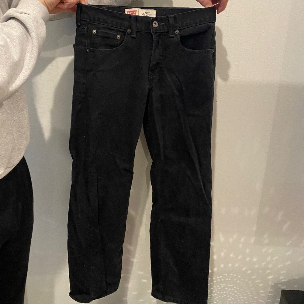 Vintage Levi’s black jeans - 550s -16reg 28x28 - relaxed fit - 100% cotton